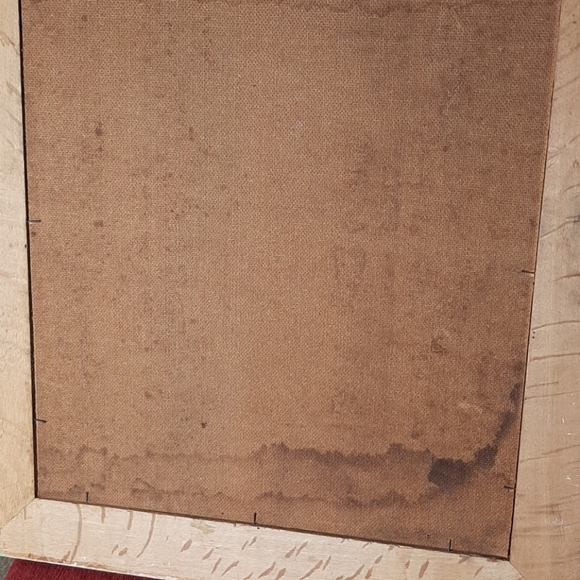 Riopelle style oil painting with wooden frame - Picture 5 of 6